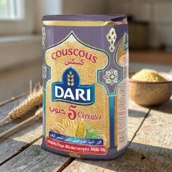 Medina Market Dari Couscous 5 Cereales in einer 500g Packung mit einer Mischung aus fünf verschiedenen Getreidesorten