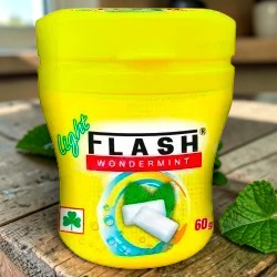 Medina Market Flash Wondermint Kaugummidose in leuchtendem Gelb mit Minzgeschmack