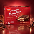 Biskuits mit Kakaofüllung und Kakaoglasur Merendina Big M 10 x 52 g - BIMO